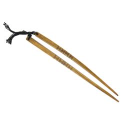 Vintage Tibet Handcarved Bone Hairpin (ANT-828)