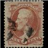 Image 1 : 1870 SCARCE US 6c Lincoln Rose Used Stamp (STM-1299)