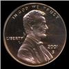 Image 1 : 2001S PR US Lincoln Cent Coin PCGS PR69 DCAM Red (COI-4191)