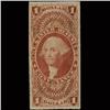 Image 1 : 1860s US Revenue Stamp $1 Imperf Conveyance (STM-1363)