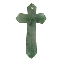 60.83ct Burmese Imperial Jadeite Cross Pendant (JEW-2037)
