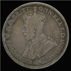 1925 Australia Silver 6 Pence Hi Grade Scarce (COI-6661)