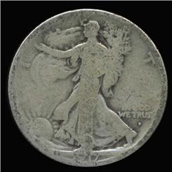 1917D Obverse Walking Liberty 50c Circulated (COI-6333)