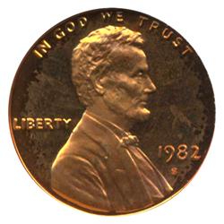 1982S PROOF Lincoln Cent Graded PR68 DCAM Red (COI-4281)