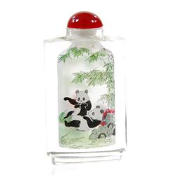 Beveled Glass Chinese Snuff Bottle (CLB-194)