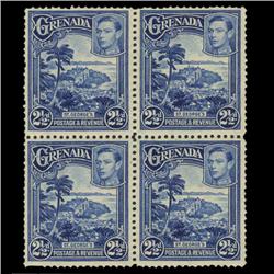 1938 Grenada 2.5p Postage Stamp Block PREMIUM (STM-0617)