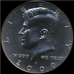 2000D Kennedy Half 50c Coin Graded GEM (COI-6921)