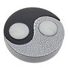 Image 1 : Hand Crafted Yin-Yang Black & White Candle Holder (DEC-257)