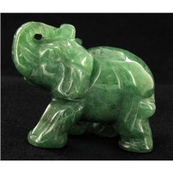 32ct Handcarved Burma Jade Elephant (ANT-1064)