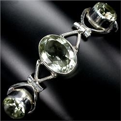 95ct Amethyst Sterling Bracelet Appr. Est. $9k (JEW-1848)