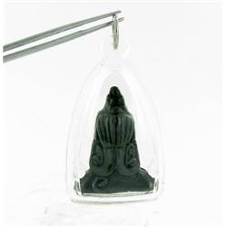 Antique 1800s See No Evil Buddha Thai Amulet  (ANT-977)