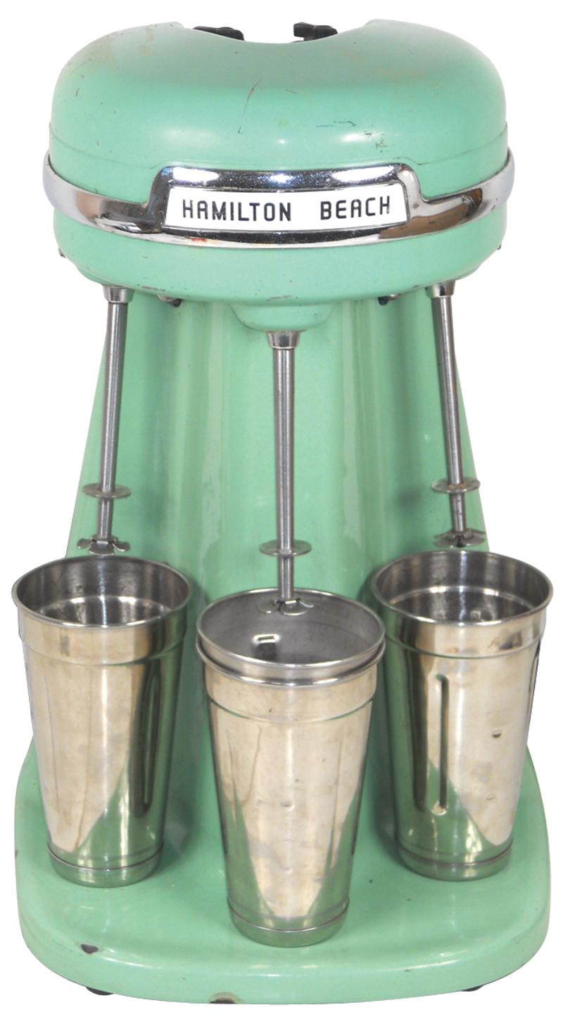 Soda fountain Hamilton Beach 3head malt machine, mint green w