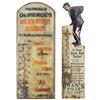 Drug store thermometers (2) for Doan's Pills & Dr. Pierce's Golden Medical Discovery, both wood, in 