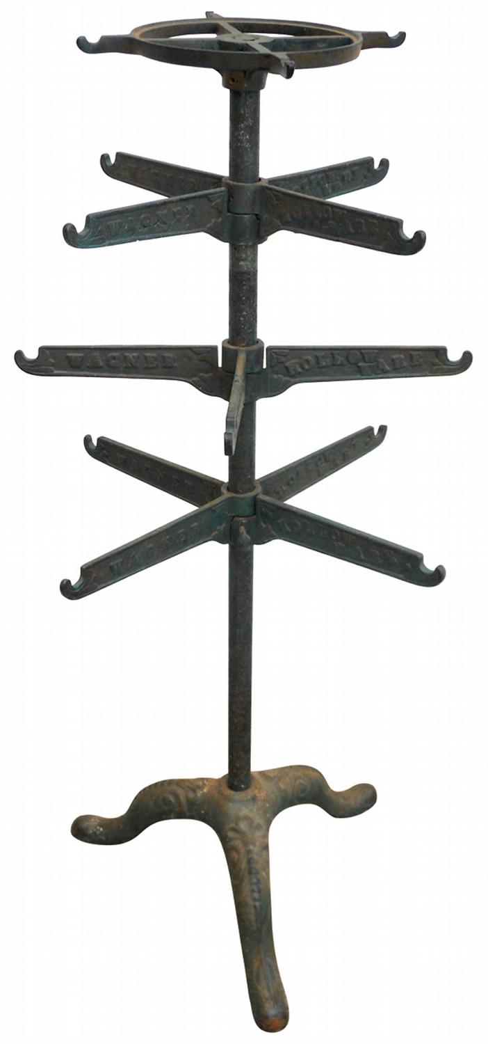 Wagner Hollow Ware cast iron display rack, Wagner Hollow Ware cast in ...