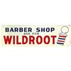 Image 1 : Barber shop sign, Wildroot, colorful self-framed embossed metal w/barber pole graphic, c.1950's, VG/