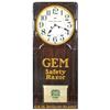 Image 1 : Barber shop clock, Gem Safety Razor 8-day clock mfgd by The American Safety Razor Corp, litho on emb