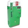 Image 1 : 7-Up vending machine, VMC-81D, 10 Cent, embossed door, white over green, accurately & immaculately r