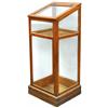 Image 1 : Cane/Umbrella display case, oak, hinged top w/orig transfer for Oscar Onken Co.-Cinn, O, c.1890, VG 