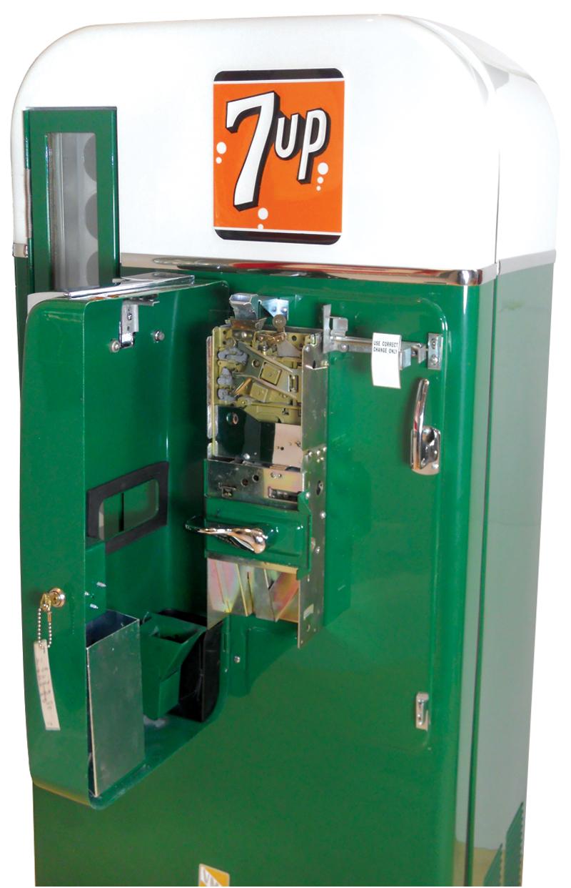 7-Up vending machine, VMC-81, 10 Cent, Very Rare, embossed door, white ...