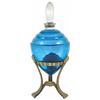 Image 1 : Art Deco apothecary show globe, counter style w/metal frame & teardrop-shaped glass jar, c.1920's, s