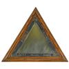 Image 1 : Advertising mirror for Double Triangle-Best Brand Made, oak w/cast metal adv insert, VG orig cond, 1