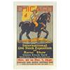 Chicago International Live Stock Exposition & Horse Show-Union Stock Yard cdbd poster, signed Tolson