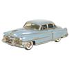 Toy car, 1951 Cadillac Sedan, mfgd by Marusan Toys-Japan, pressed metal w/orig blue/gray paint, mark