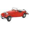 Toy car, 1954 MGTD, mfgd by Model Toys-Rossmoyne, Ohio, diecast metal w/Doepke rubber tires & spare,