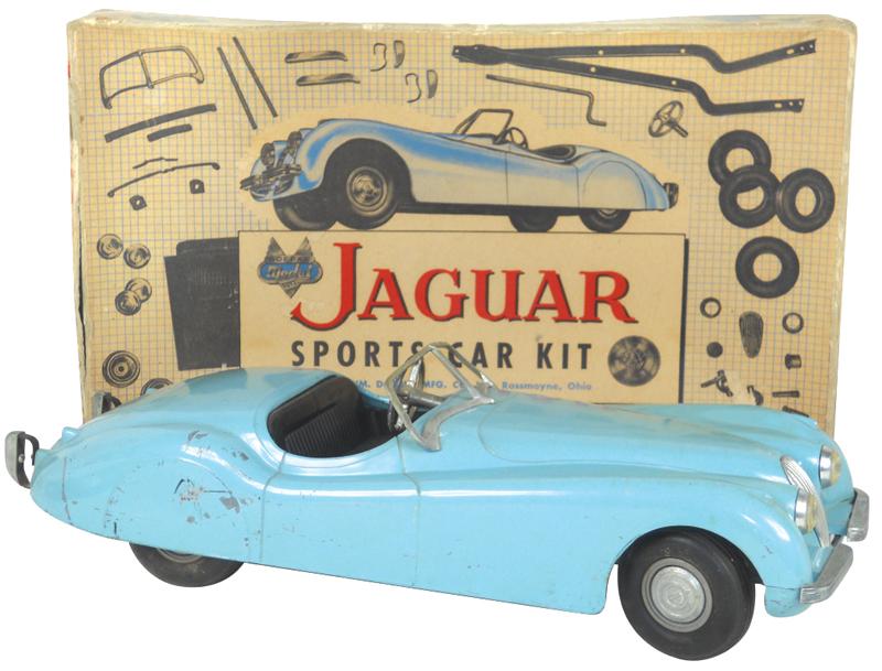 Toy car, 1952 Jaguar Sports Car w/box, mfgd by the Chas. Wm. Doepke Mfg
