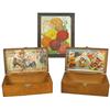 Image 1 : Flower seed display boxes (2), Rice's Flower Seeds-Cambridge, NY & Choice Flower Seeds from D.M. Fer