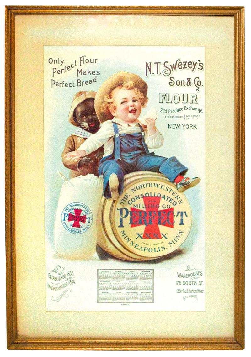 Swezey/'s Son /& Co Flour 1901 Calendar Ad Poster Print 16/" x 20/" Vintage N.T