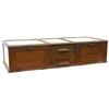 Image 2 : Counter display case, oak w/hinged doors at rear, center pull out display drwr w/cash drwr below, VG