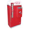 Image 1 : Coca-Cola vending machine, Vendo V-81D, 10 Cent, embossed door, white over red, VG+ original working