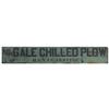 Buy Gale Chilled Plow sign-Sold by H.E. Van Alstine, printed by Cross Co.-Chicago, primitive wooden 