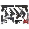 Toy guns (10), cast metal pistols, includes Daisy #80-Plymouth, MI, Wyandotte Toys #41 Water Pistol,
