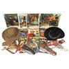 Children's Western items (14), Roy Rogers & Hopalong Cassidy felt cowboy hats, 4 Roy Rogers, 1 Lone 