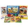 Image 1 : Children's Red Ryder games & comics (8 items), 1956 Red Ryder's 3 game set in box, Red Ryder Whirli-