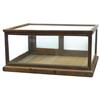 Image 1 : Counter display case, oak, 2 sliding door at back, c.1900, Good orig cond, 16"H x 34"W x 24"D.