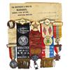 Image 1 : Delegate badges & ribbons (8), includes M.W. of A.-Woolstock, IA & Dover, MN, State Court of Iowa-Ma