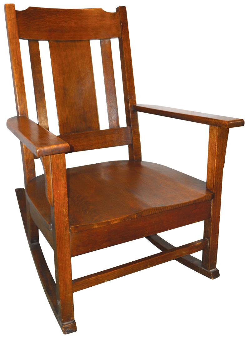 Mission oak rockers (2), original to the Nodaway Masonic Lodge-Clarinda ...