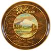 Image 1 : Breweriana, Pacific Beer serving tray from the Pacific Brewing & Malting Co.-Tacoma, WA, colorful li
