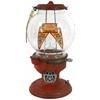 Image 1 : Coin-operated machine, Columbus "A" peanut vendor, cast iron w/embossed glass globe, replacement dec