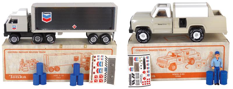 chevron toy tanker truck