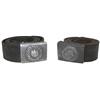 Image 1 : Militaria, WWII German Standard Issue belt buckles w/leather belts (2), both in VG cond & approx 40"