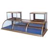 Image 1 : Double tower display case w/full curved glass front, nickel silver trim, c.1900, unusual, VG orig co