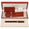 Image 1 : S.T. Dupont fountain pen, made in Paris, mottled brown lacquer pen in case w/7 refills, certificate 