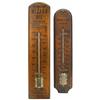 Image 1 : Advertising thermometers (2) for Hamlin's Wizard Oil & Sangster & Riggs City Drug Store-Cheboygan, b