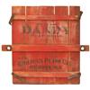 Image 1 : Kingman Plow Co.-Peoria, IL primitive "Dandy" door/gate, wood w/orig red paint & stenciling, patd Ma