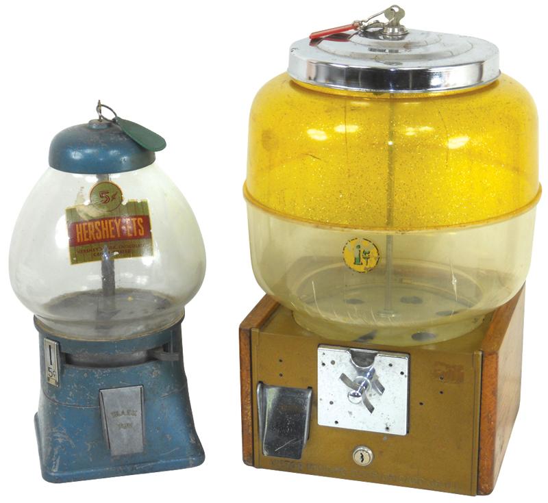 Coin-operated machines (2), Silver King & Victor 2000, 5 Cent & 1 Cent ...