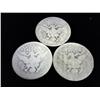 Image 2 : 3 ASSORTED BARBER QUARTERS (SILVER IS UP NOW)